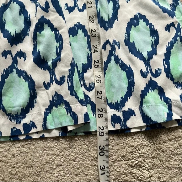 Lilly Pulitzer Sarasota Tunic top Resort White Hook You In blue green medium - Picture 9 of 12